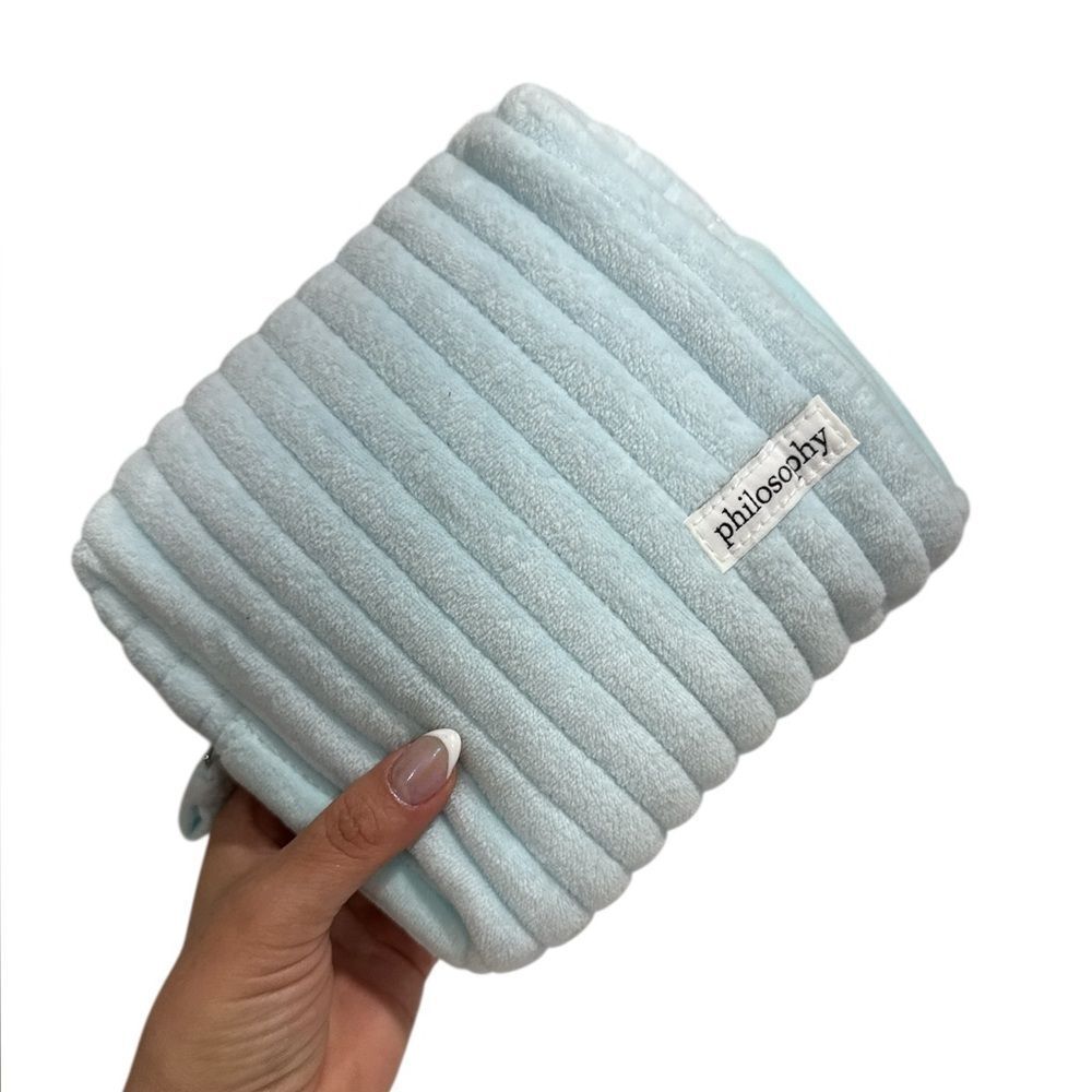 Philosophy Fuzzy Soft Zippered Makeup bag
NWOT
